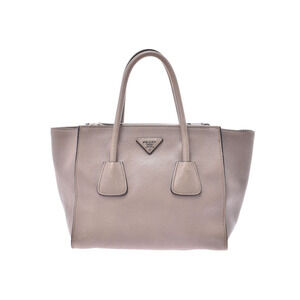 Prada Handbag Gray Calfskin